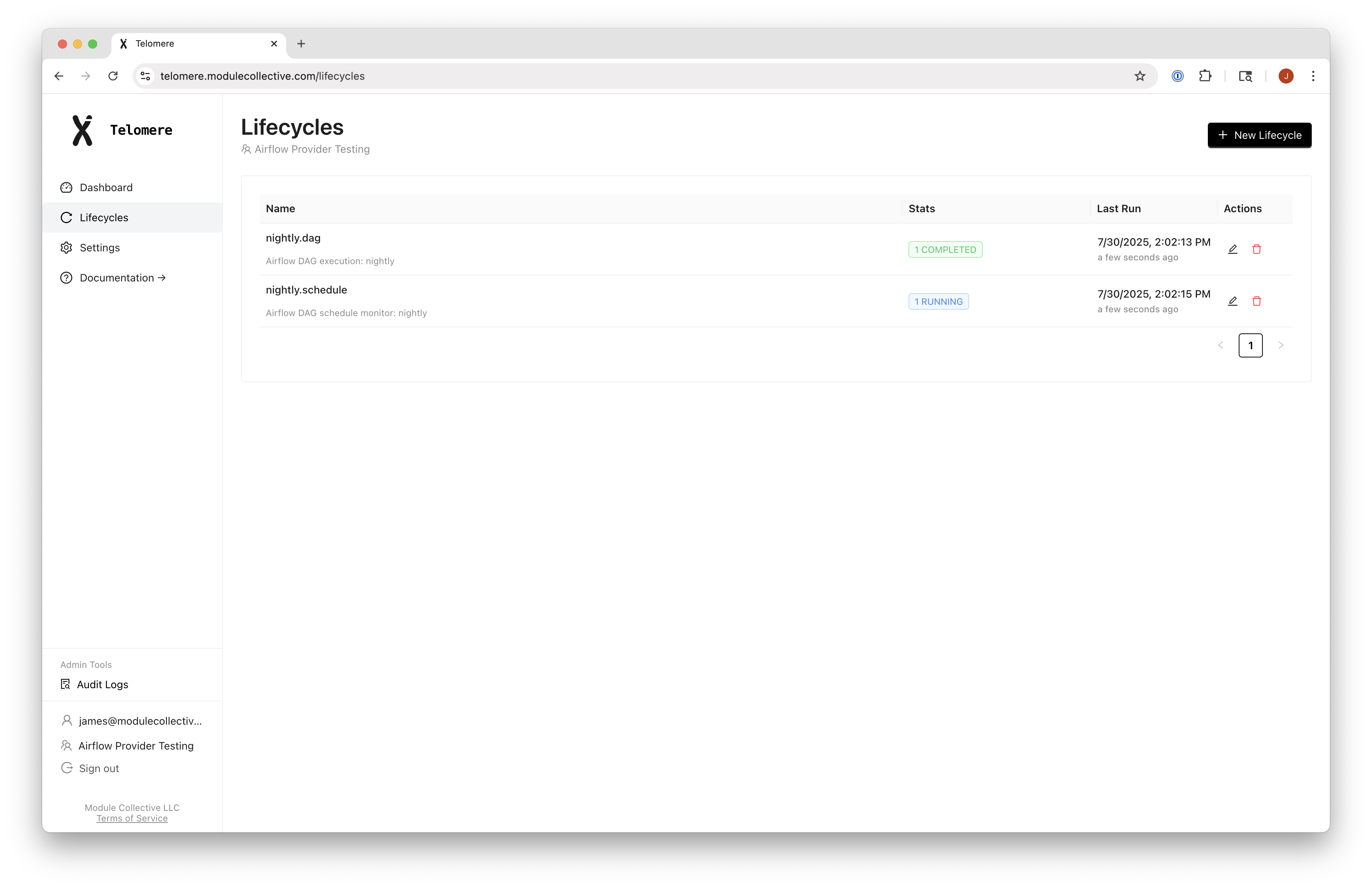 Telomere Airflow Integration